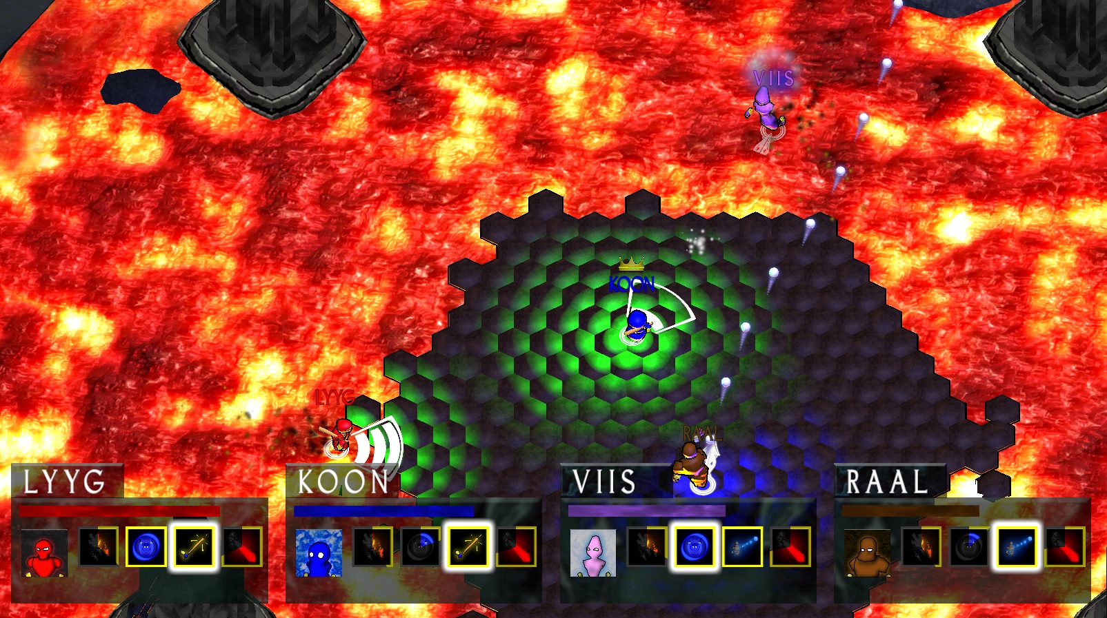 A screenshot showing
      gameplay.